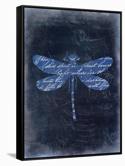 Dragonfly Blue 2-Kimberly Allen-Framed Stretched Canvas