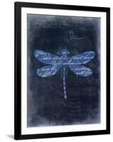 Dragonfly Blue 2-Kimberly Allen-Framed Art Print