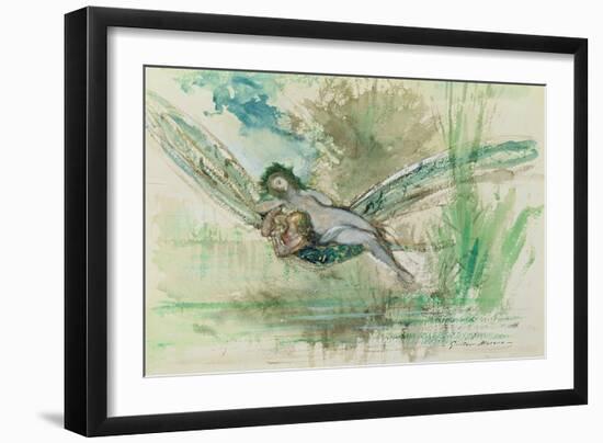 Dragonfly, c.1884-Gustave Moreau-Framed Giclee Print