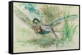 Dragonfly, c.1884-Gustave Moreau-Framed Stretched Canvas
