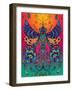 Dragonfly Coloured-Delyth Angharad-Framed Giclee Print
