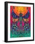 Dragonfly Coloured-Delyth Angharad-Framed Giclee Print