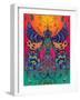 Dragonfly Coloured-Delyth Angharad-Framed Giclee Print
