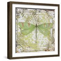 Dragonfly-E On Tin Tile-Jean Plout-Framed Giclee Print