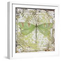 Dragonfly-E On Tin Tile-Jean Plout-Framed Giclee Print