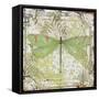 Dragonfly-E On Tin Tile-Jean Plout-Framed Stretched Canvas