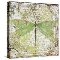 Dragonfly-E On Tin Tile-Jean Plout-Stretched Canvas