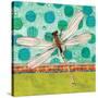 Dragonfly Earthtones-Robbin Rawlings-Stretched Canvas