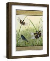 Dragonfly Friends-boarder-Jean Plout-Framed Giclee Print