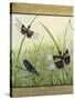 Dragonfly Friends-boarder-Jean Plout-Stretched Canvas