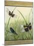 Dragonfly Friends-boarder-Jean Plout-Mounted Giclee Print