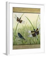 Dragonfly Friends-boarder-Jean Plout-Framed Giclee Print