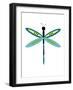 Dragonfly Goes Mod One-Jan Weiss-Framed Art Print