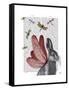 Dragonfly Hare-Fab Funky-Framed Stretched Canvas