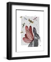 Dragonfly Hare-Fab Funky-Framed Art Print