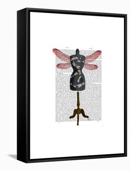 Dragonfly Mannequin-Fab Funky-Framed Stretched Canvas