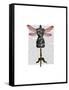 Dragonfly Mannequin-Fab Funky-Framed Stretched Canvas