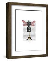 Dragonfly Mannequin-Fab Funky-Framed Art Print