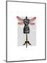 Dragonfly Mannequin-Fab Funky-Mounted Art Print