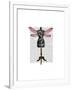 Dragonfly Mannequin-Fab Funky-Framed Art Print