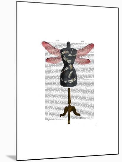 Dragonfly Mannequin-Fab Funky-Mounted Art Print