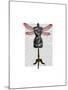 Dragonfly Mannequin-Fab Funky-Mounted Art Print