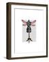 Dragonfly Mannequin-Fab Funky-Framed Art Print