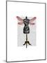 Dragonfly Mannequin-Fab Funky-Mounted Art Print