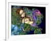 Dragonfly Mermaid-Jasmine Becket-Griffith-Framed Art Print