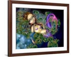 Dragonfly Mermaid-Jasmine Becket-Griffith-Framed Art Print