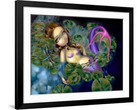 Dragonfly Mermaid-Jasmine Becket-Griffith-Framed Art Print