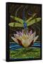 Dragonfly - Paper Mosaic-Lantern Press-Framed Stretched Canvas