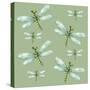 Dragonfly Pattern-Cherie Roe Dirksen-Stretched Canvas