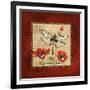 Dragonfly & Poppies-Gregory Gorham-Framed Art Print