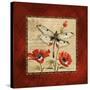 Dragonfly & Poppies-Gregory Gorham-Stretched Canvas