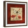 Dragonfly & Poppies-Gregory Gorham-Framed Art Print