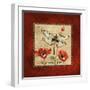 Dragonfly & Poppies-Gregory Gorham-Framed Art Print