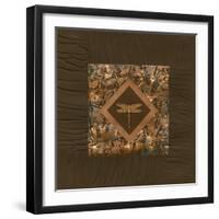 Dragonfly Relief I-Nancy Slocum-Framed Art Print