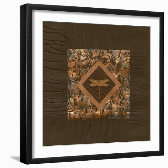 Dragonfly Relief I-Nancy Slocum-Framed Art Print