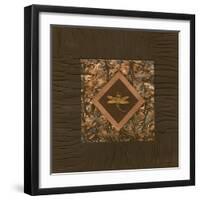 Dragonfly Relief II-Nancy Slocum-Framed Art Print