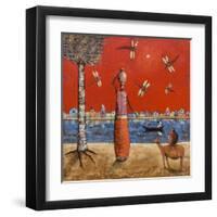 Dragonfly River-Michel Rauscher-Framed Art Print