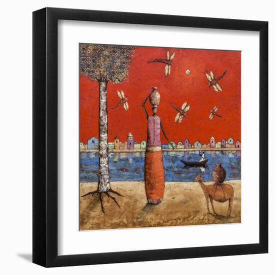 Dragonfly River-Michel Rauscher-Framed Art Print