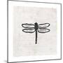 Dragonfly Stamp BW-Courtney Prahl-Mounted Art Print