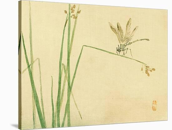 Dragonfly-Bairei Kono-Stretched Canvas