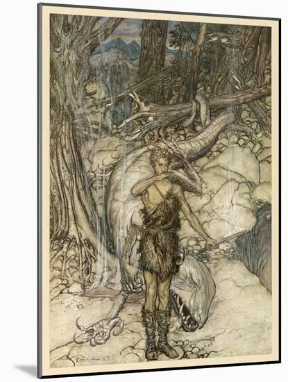 Dragons' Blood-Arthur Rackham-Mounted Art Print