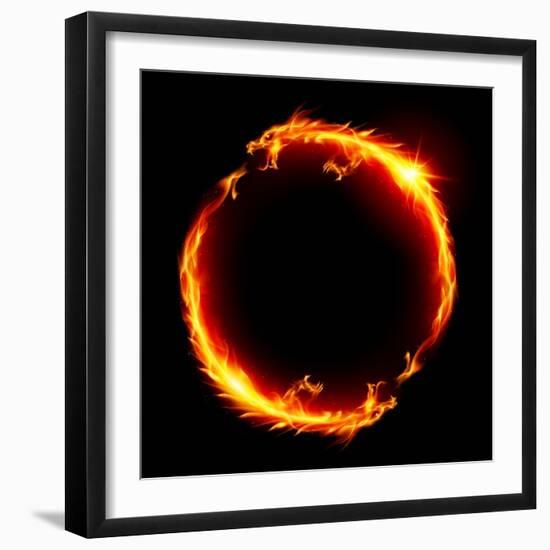 Dragons-dvarg-Framed Art Print