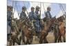 Dragoons in Champagne, April 1917-Francois Flameng-Mounted Giclee Print