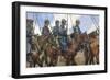 Dragoons in Champagne, April 1917-Francois Flameng-Framed Giclee Print