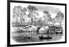 Draining the Serpentine River, Hyde Park, London, 1869-null-Framed Giclee Print