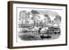 Draining the Serpentine River, Hyde Park, London, 1869-null-Framed Giclee Print